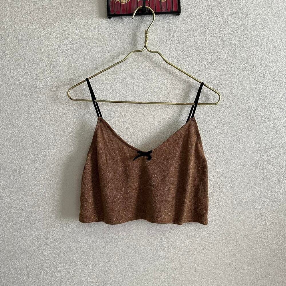 Handmade brown black gold camisole - Picture 4 of 8